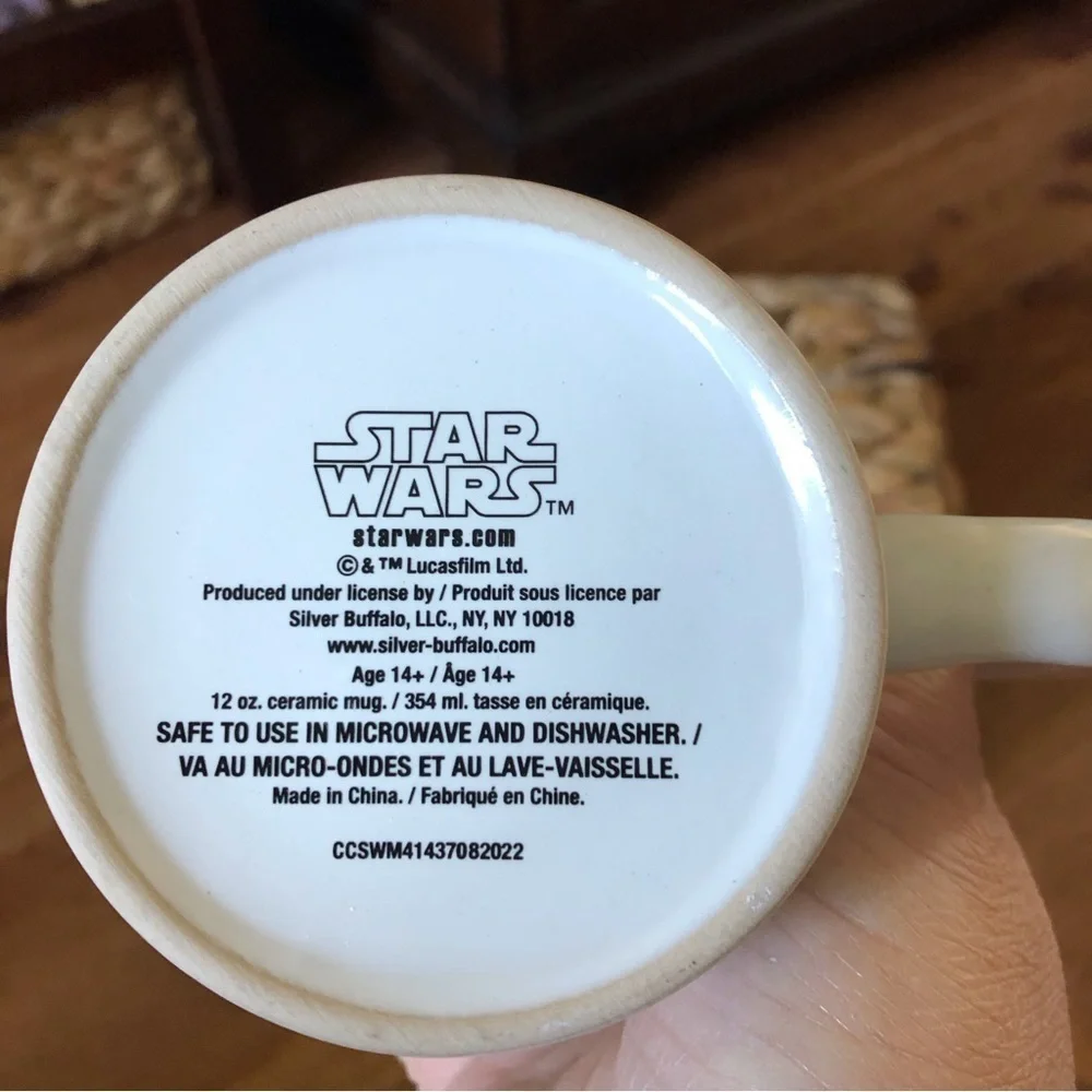 Star Wars The Mandalorian Baby Grogu ceramic mug 12oz.
